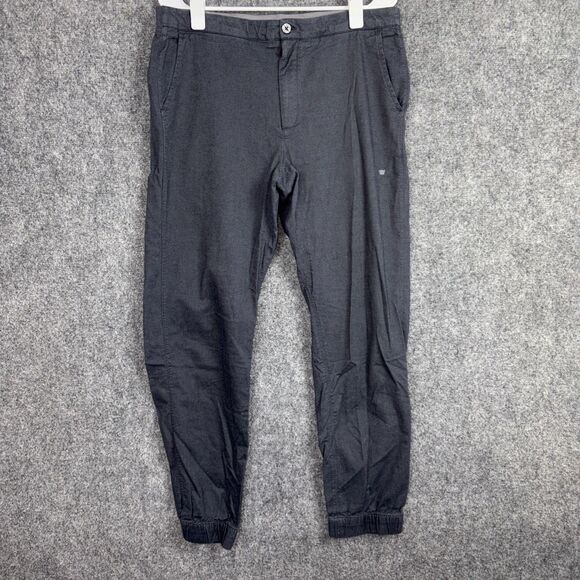 Mack Weldon Sunday Pants Mens Size L Blue Jogger Drawstring Casual Active Lounge - Picture 1 of 9